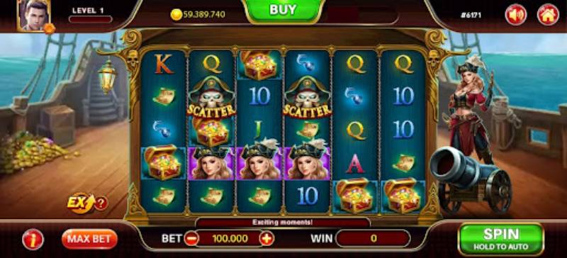 Nổ Hũ Nữ Hoàng Hải Tặc UU88 – Slot Game Đậm Chất Kho Báu 3 Chuyển đổi biểu tượng