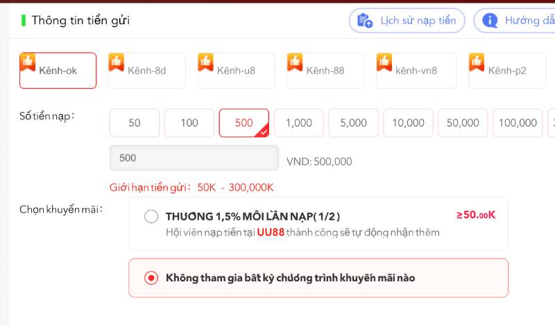 Hướng Dẫn Nạp Tiền UU88 Chi Tiết Và Nhanh Chóng Cho Newbie 2 Quét mã QR