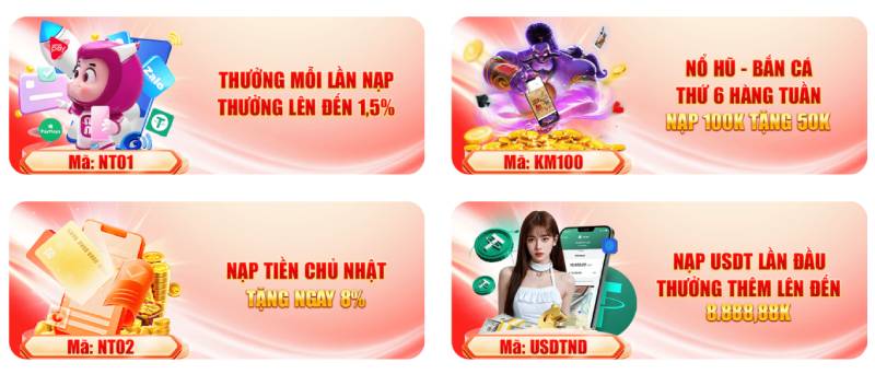 Khuyến Mãi UU88 – Săn Thưởng Lớn Mỗi Ngày Cho Hội Viên 4 Ưu đãi nạp tiền, càng nạp càng lời